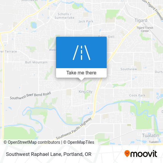 Mapa de Southwest Raphael Lane