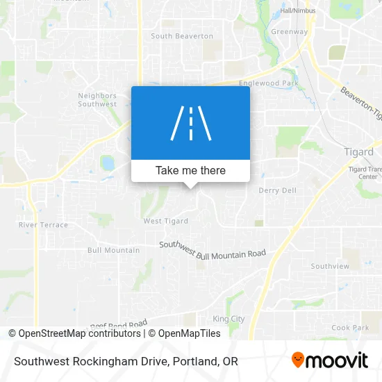 Southwest Rockingham Drive map