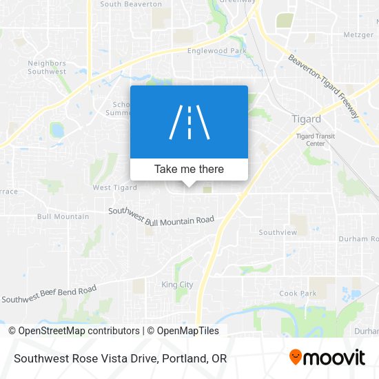 Southwest Rose Vista Drive map