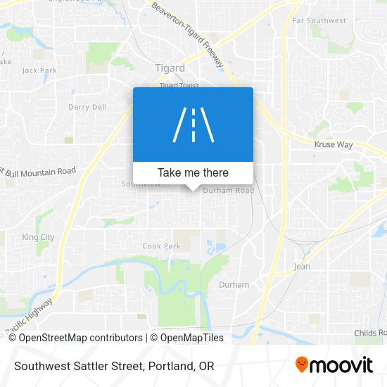 Mapa de Southwest Sattler Street