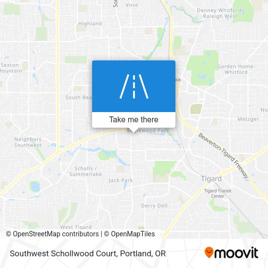Southwest Schollwood Court map