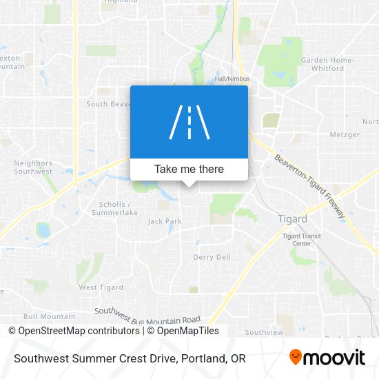 Mapa de Southwest Summer Crest Drive
