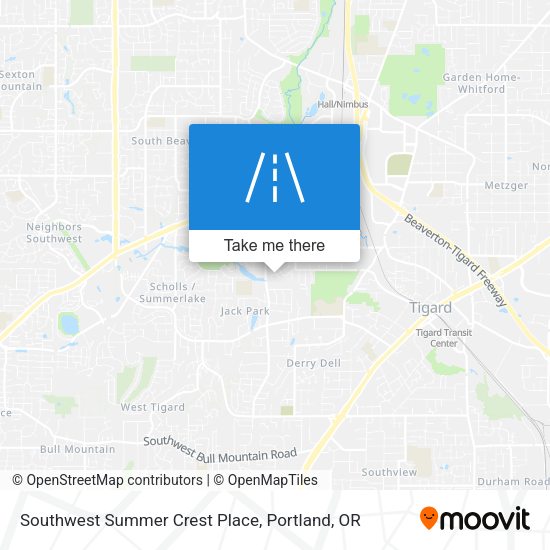 Mapa de Southwest Summer Crest Place