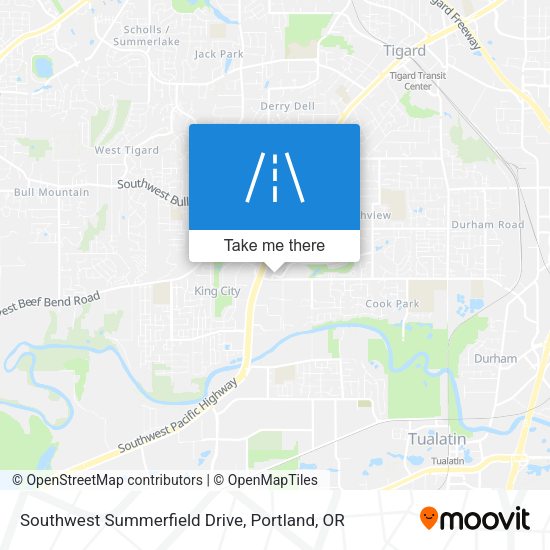 Southwest Summerfield Drive map