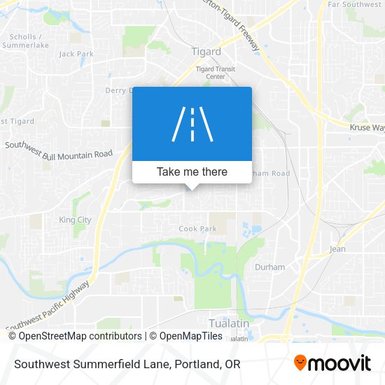 Southwest Summerfield Lane map