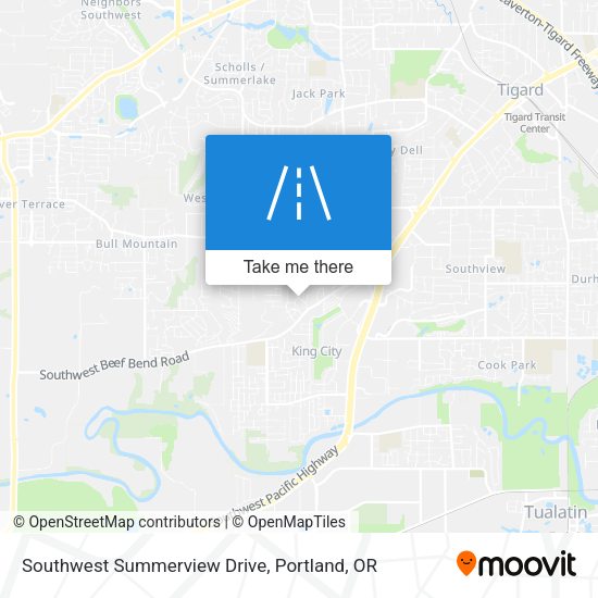 Southwest Summerview Drive map