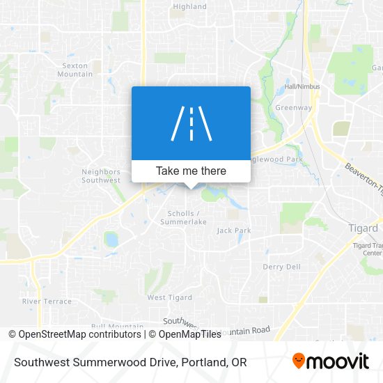 Mapa de Southwest Summerwood Drive