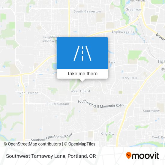 Southwest Tamaway Lane map