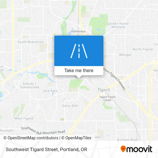 Southwest Tigard Street map