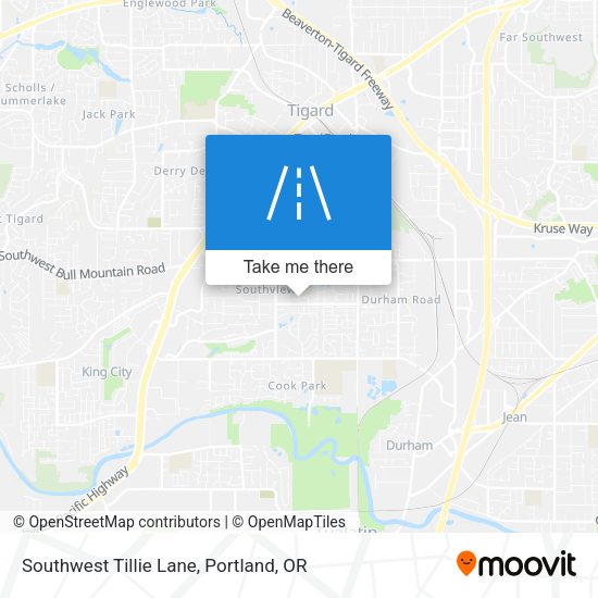 Southwest Tillie Lane map