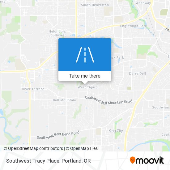Mapa de Southwest Tracy Place