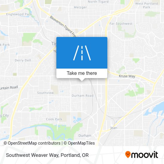 Mapa de Southwest Weaver Way