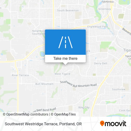 Southwest Westridge Terrace map