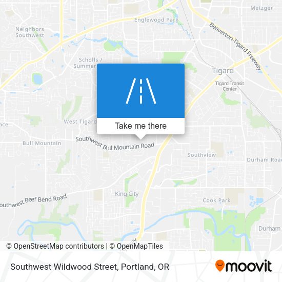 Mapa de Southwest Wildwood Street