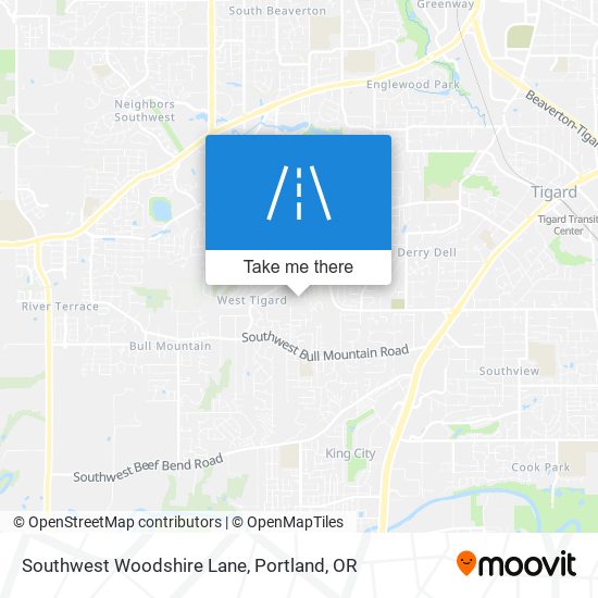 Mapa de Southwest Woodshire Lane