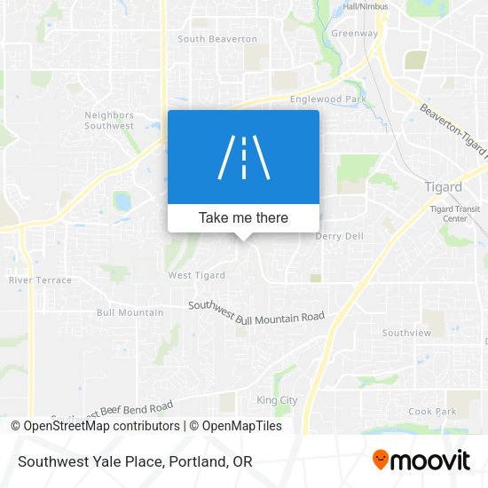 Southwest Yale Place map