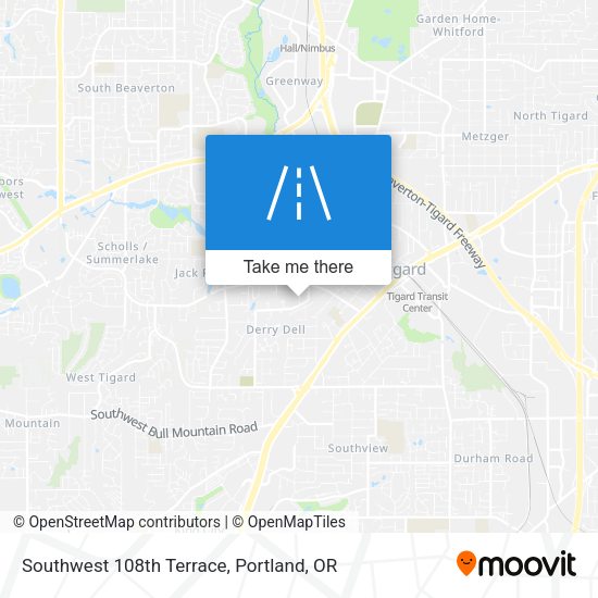 Mapa de Southwest 108th Terrace