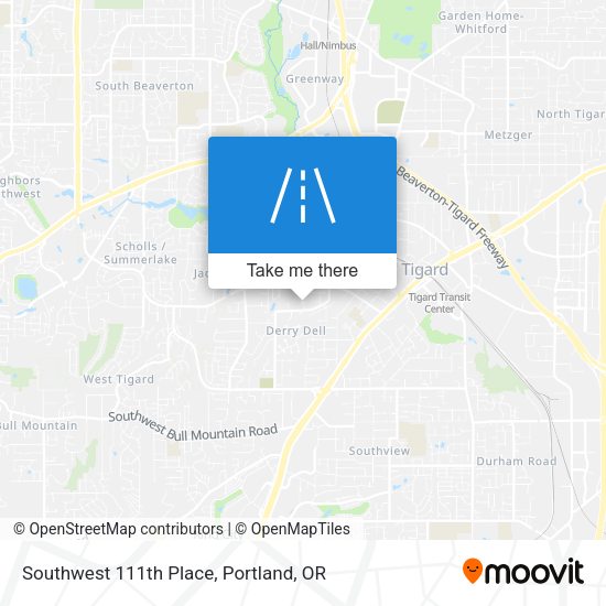 Mapa de Southwest 111th Place