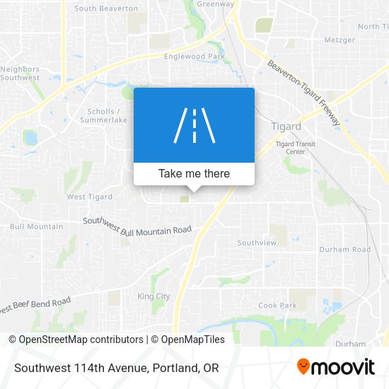 Mapa de Southwest 114th Avenue
