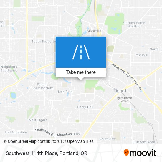 Southwest 114th Place map