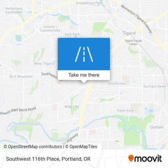 Mapa de Southwest 116th Place