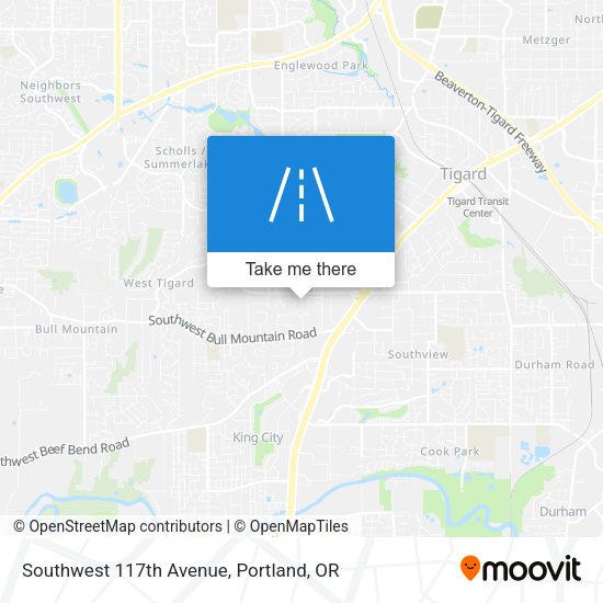 Mapa de Southwest 117th Avenue