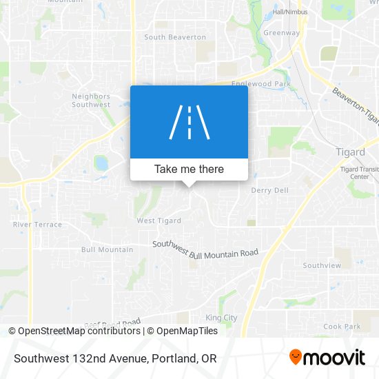 Southwest 132nd Avenue map