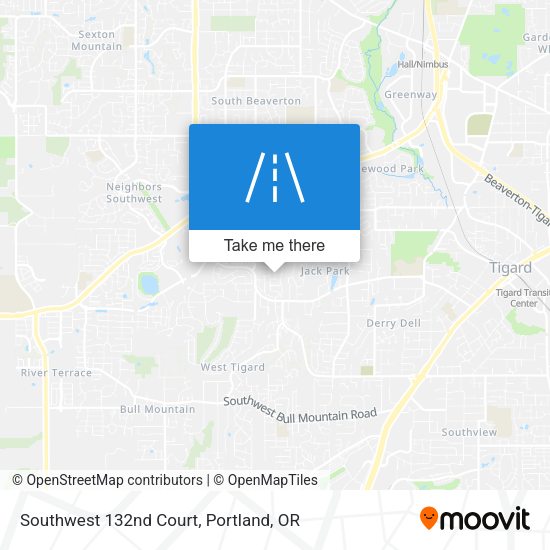Mapa de Southwest 132nd Court