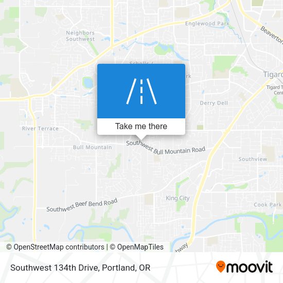 Mapa de Southwest 134th Drive