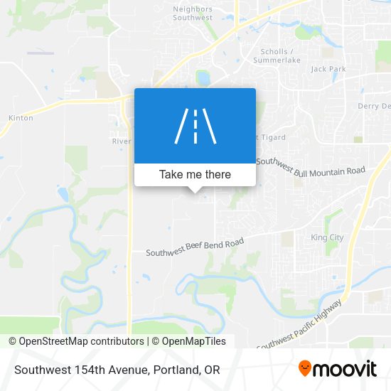 Mapa de Southwest 154th Avenue