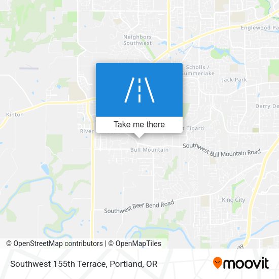 Southwest 155th Terrace map