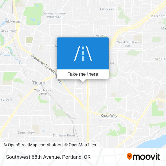 Mapa de Southwest 68th Avenue