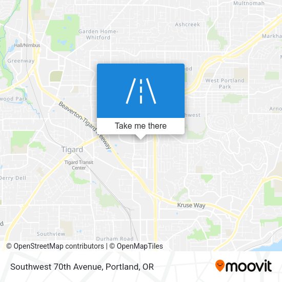 Mapa de Southwest 70th Avenue