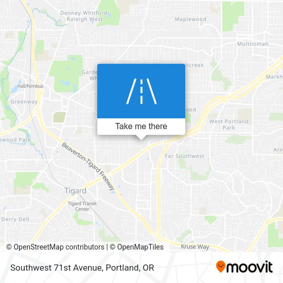 Southwest 71st Avenue map