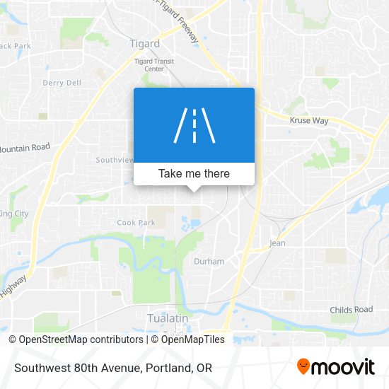 Mapa de Southwest 80th Avenue