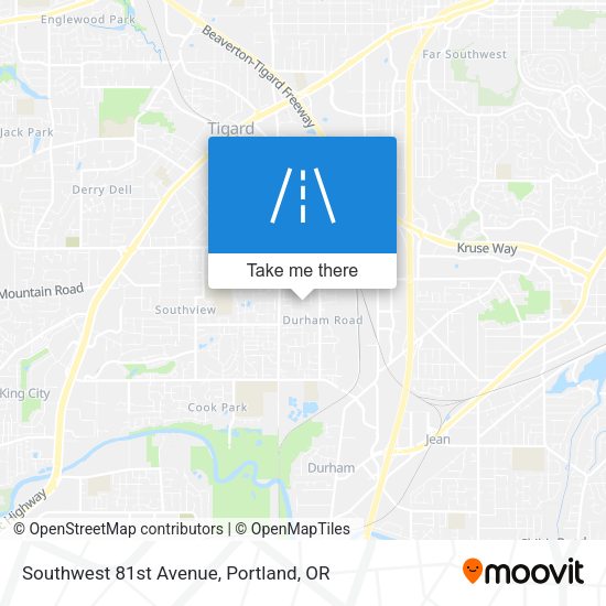 Mapa de Southwest 81st Avenue