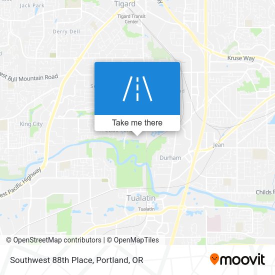 Southwest 88th Place map