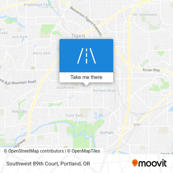 Southwest 89th Court map