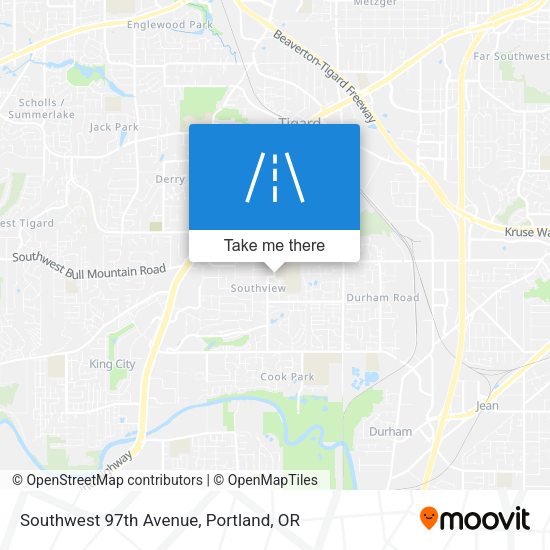 Southwest 97th Avenue map