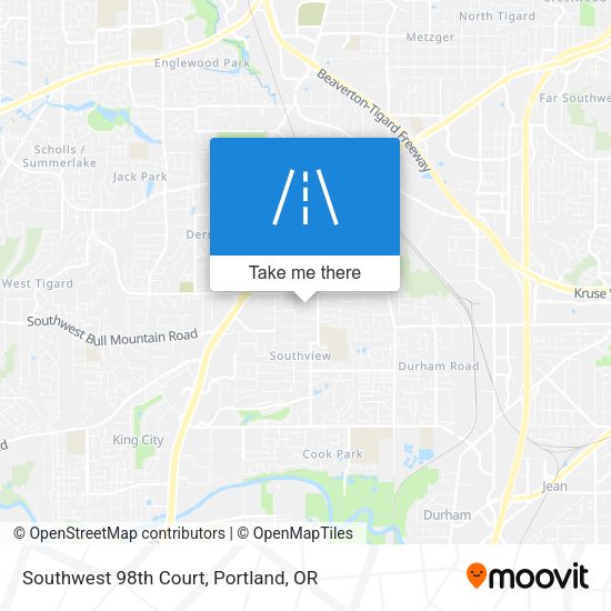 Southwest 98th Court map
