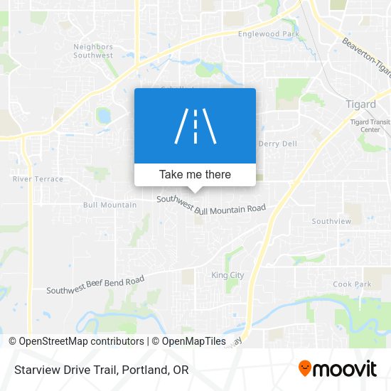 Starview Drive Trail map