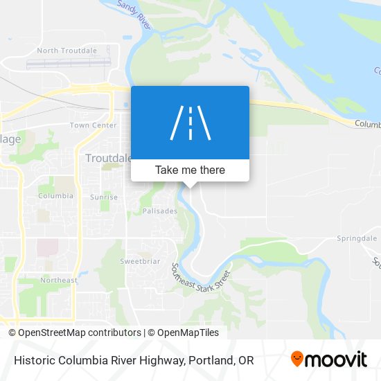 Historic Columbia River Highway map