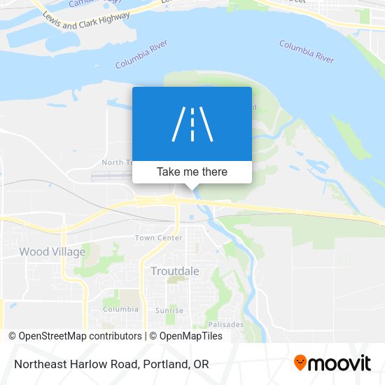 Mapa de Northeast Harlow Road