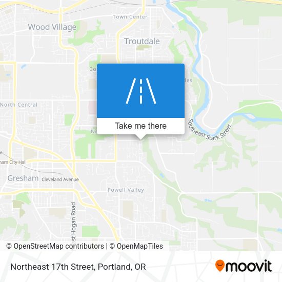 Mapa de Northeast 17th Street