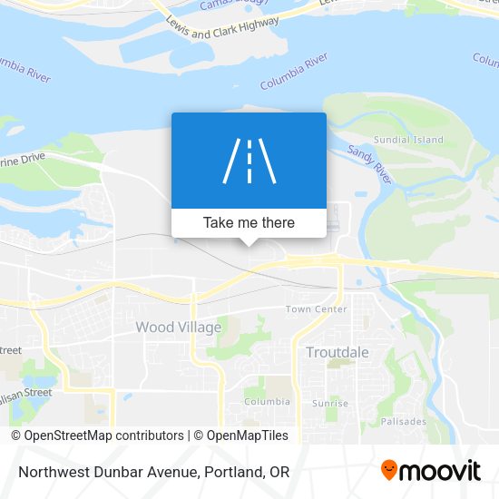 Northwest Dunbar Avenue map