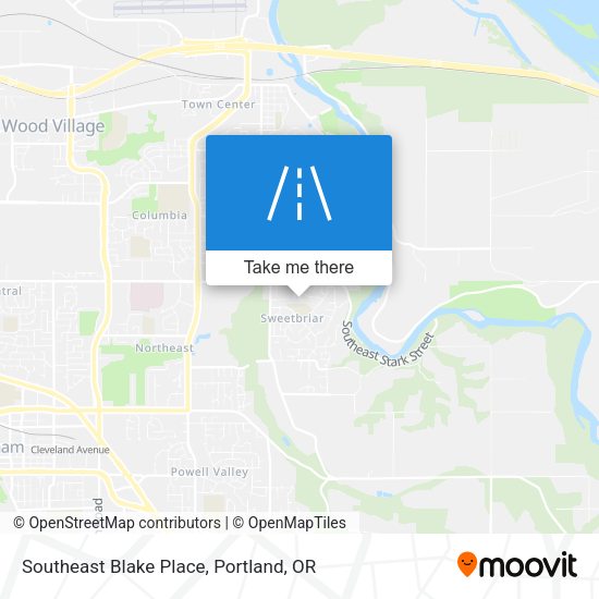 Southeast Blake Place map