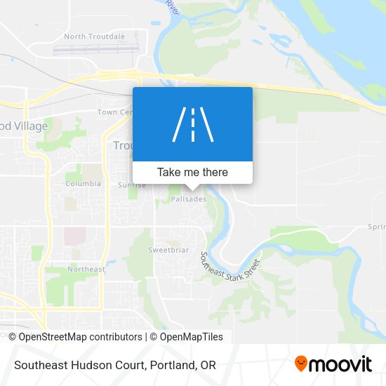 Mapa de Southeast Hudson Court