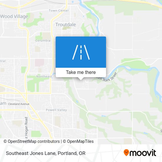 Southeast Jones Lane map
