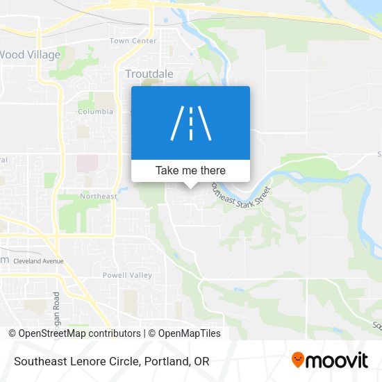 Southeast Lenore Circle map