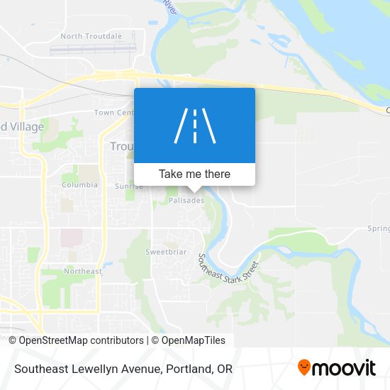 Mapa de Southeast Lewellyn Avenue